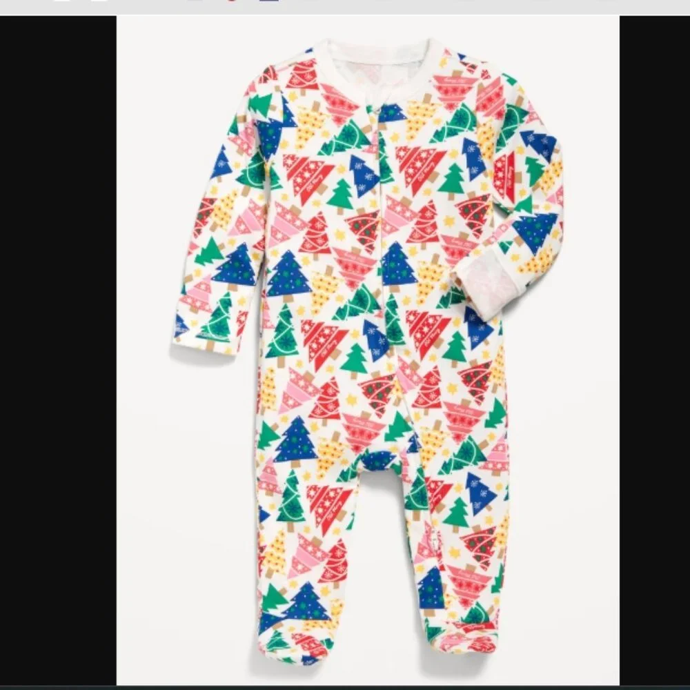 Christmas tree footed pjs - Match the Family collection NEW!!